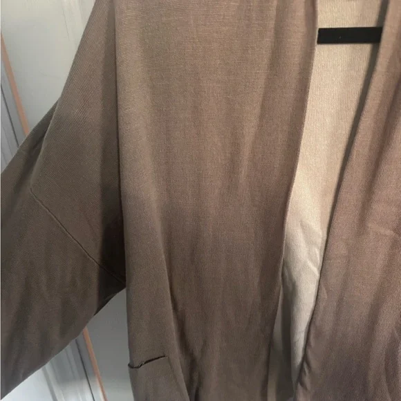 Eileen Fisher two-tone cardigan size Small - Picture 4 of 8